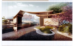 十里梅香茶源小鎮(zhèn)景觀大門(mén)